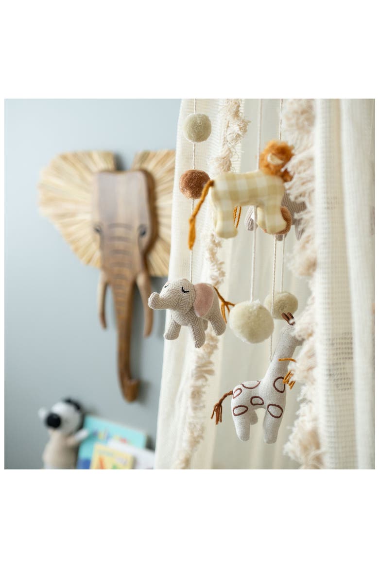 Kendi Animal Baby Mobile, Alternate, color, WHITE