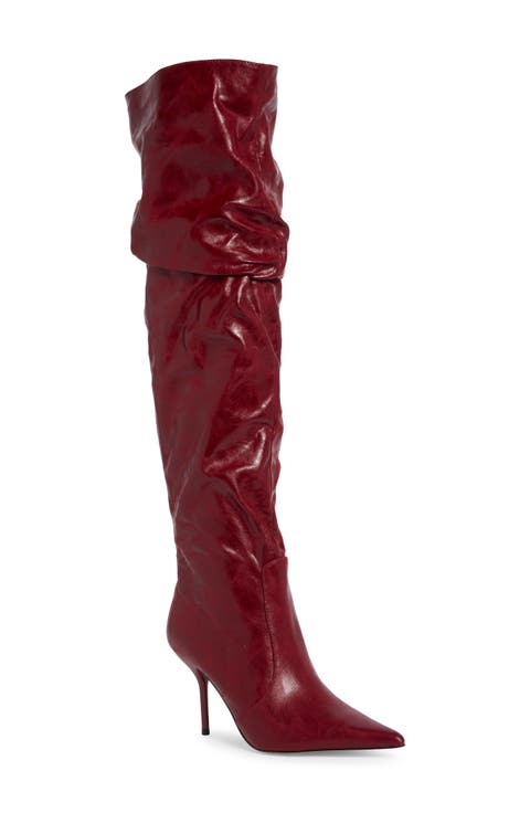 Prettie Faux Leather Over the Knee Boot