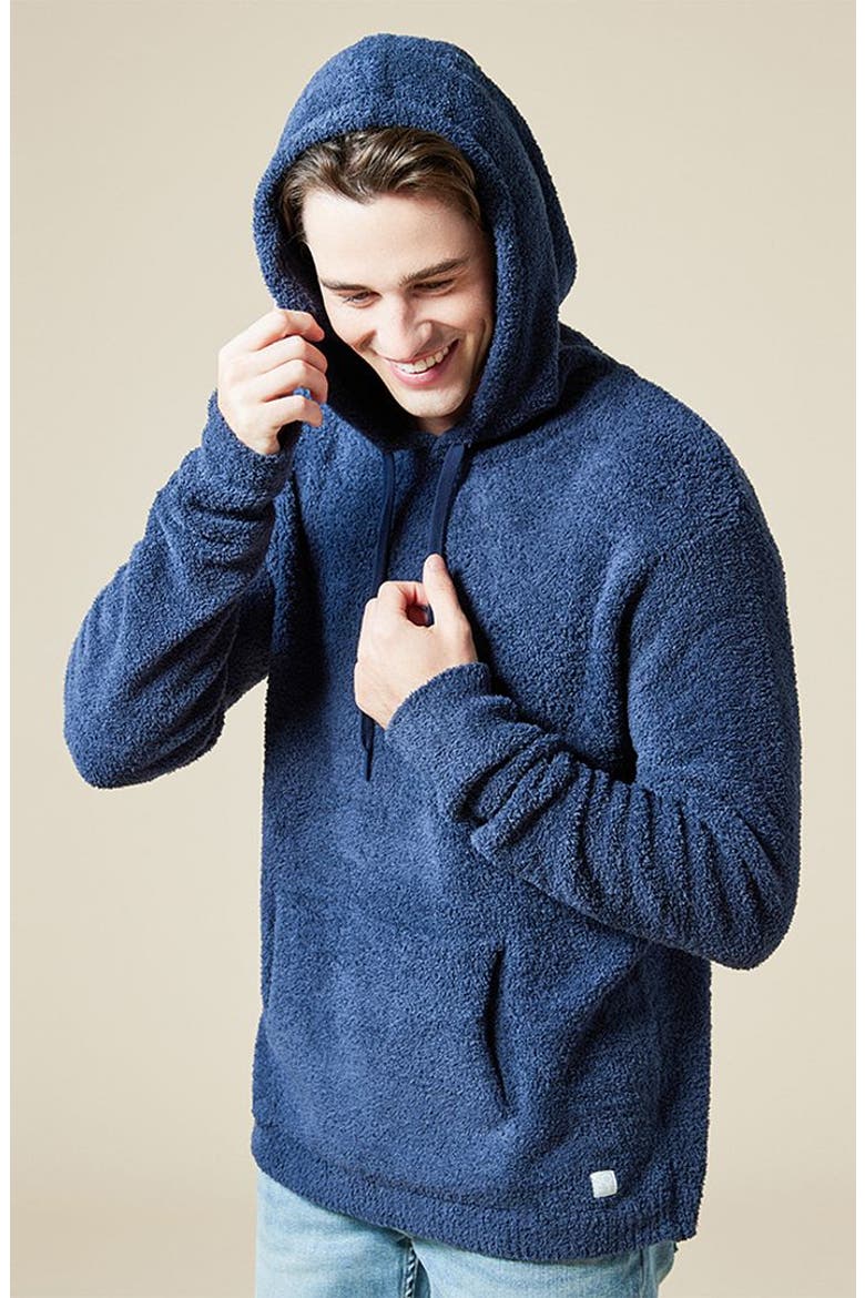 Ultra-Soft Men's Marshmallow Hooded Sweatshirt, Alternate, color, Midnight