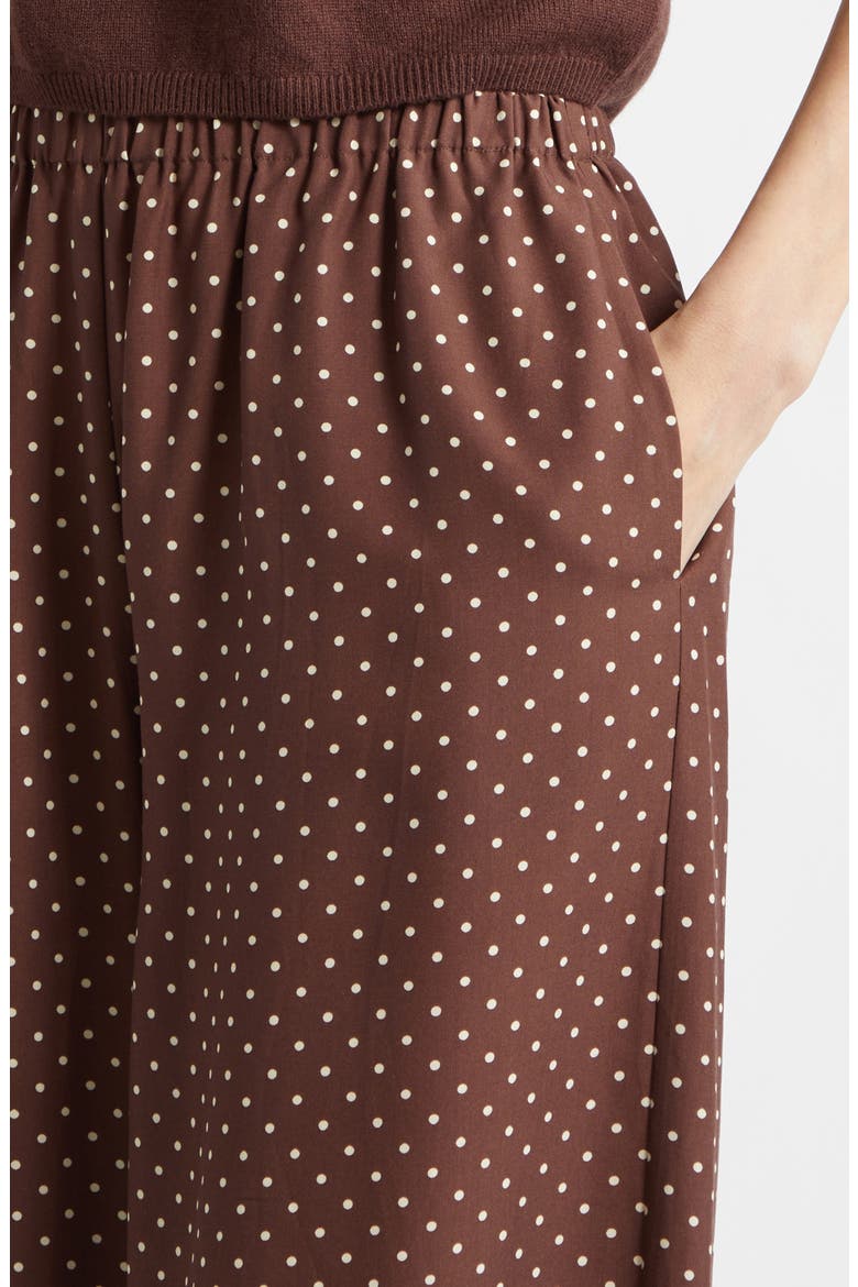 Evie Polka Dot Mid Rise Balloon Pants, Alternate, color, CHOCOLATE VANILLA