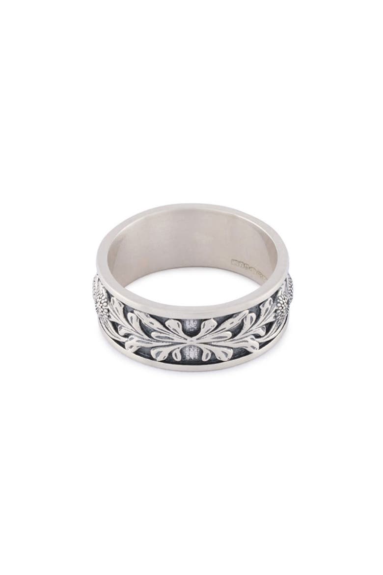 Kabuto Band Ring, Alternate, color, SILVER