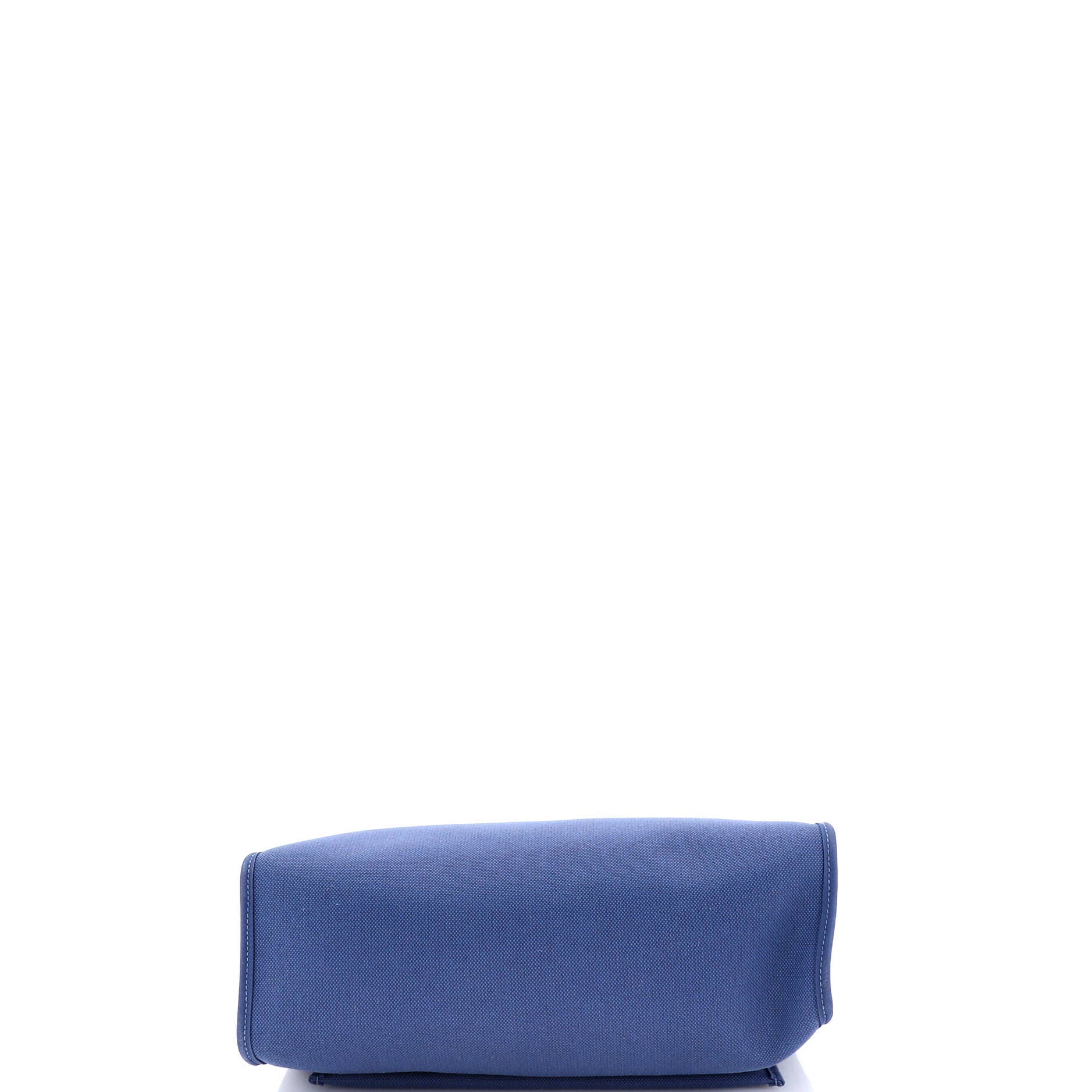 Pre-Owned Hermes Herbag Zip Leather and Toile 31, Alternate, color, Bleu Saphir