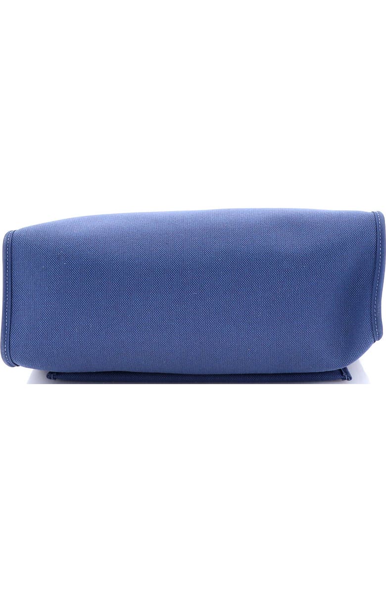 Pre-Owned Hermes Herbag Zip Leather and Toile 31, Alternate, color, Bleu Saphir