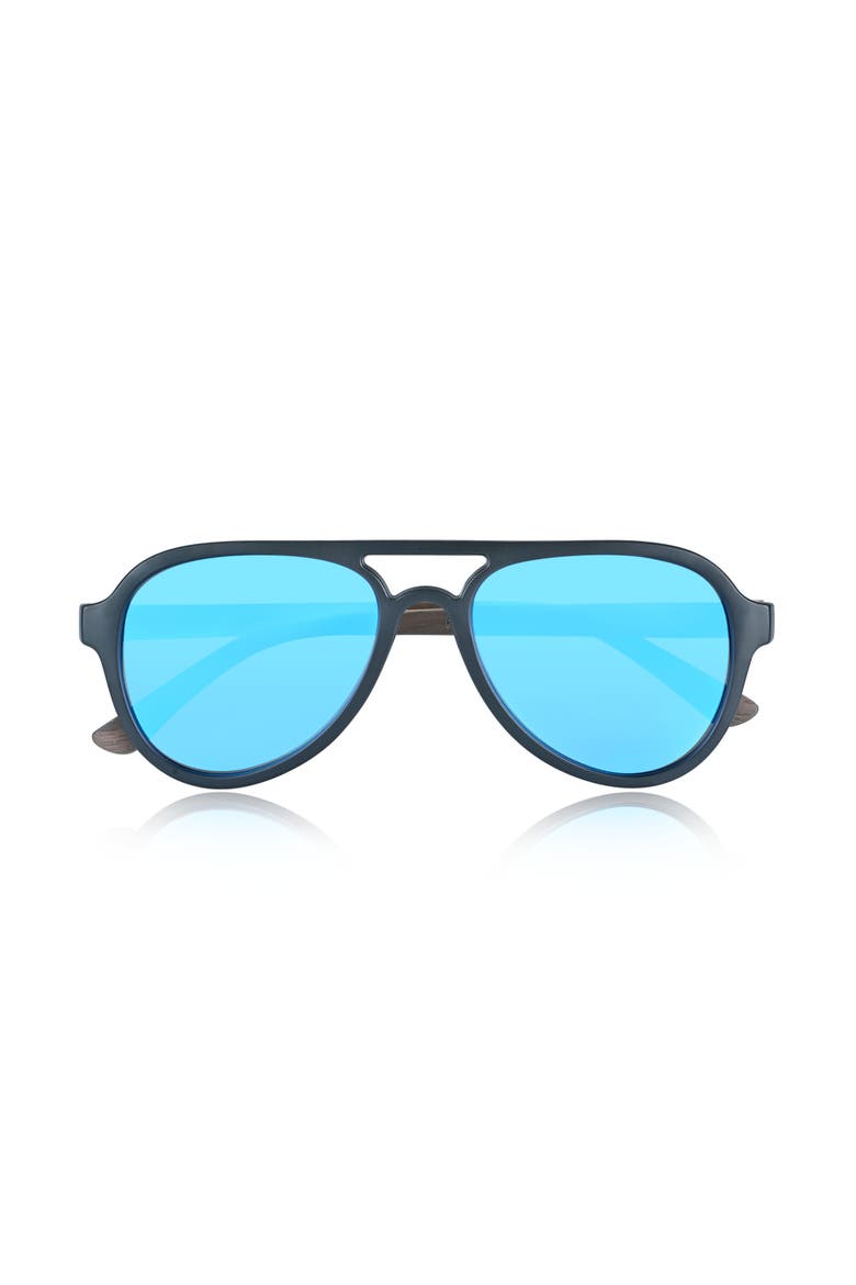 Mazatlan Polarized Sunglasses, Alternate, color, Walnut/Blue