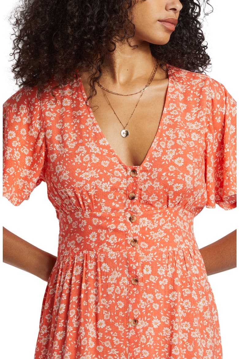 Floral Dreamer Print Maxi Dress, Alternate, color, PAPAYA