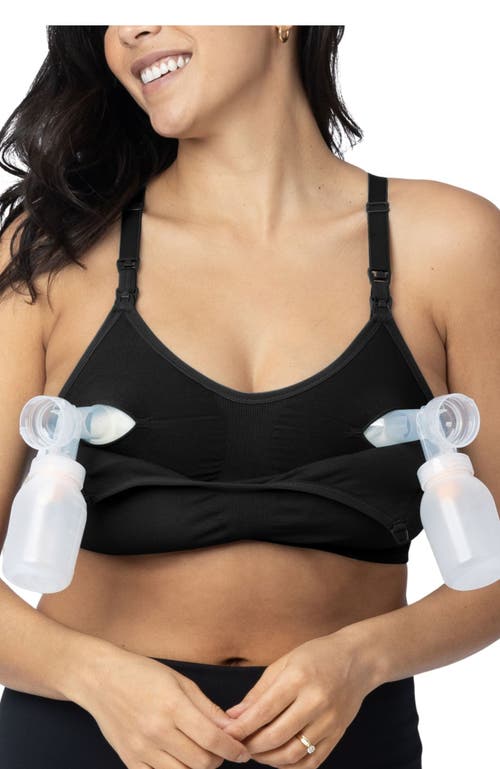 Kindred Bravely Sublime Hands-free Pumping & Nursing Sports Bra In Black