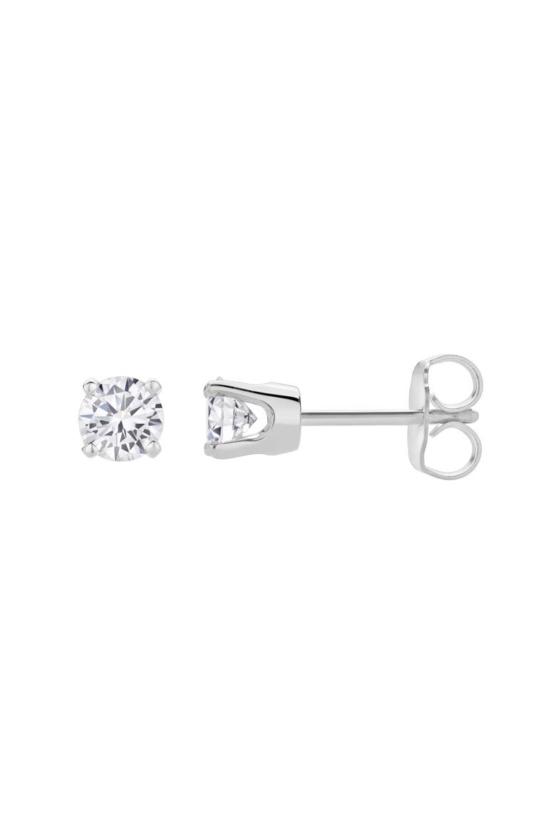 Seraph 0.60 Ct TW Lab Grown Round Diamond Studs 14K Gold Earrings, Main, color, 14K White Gold