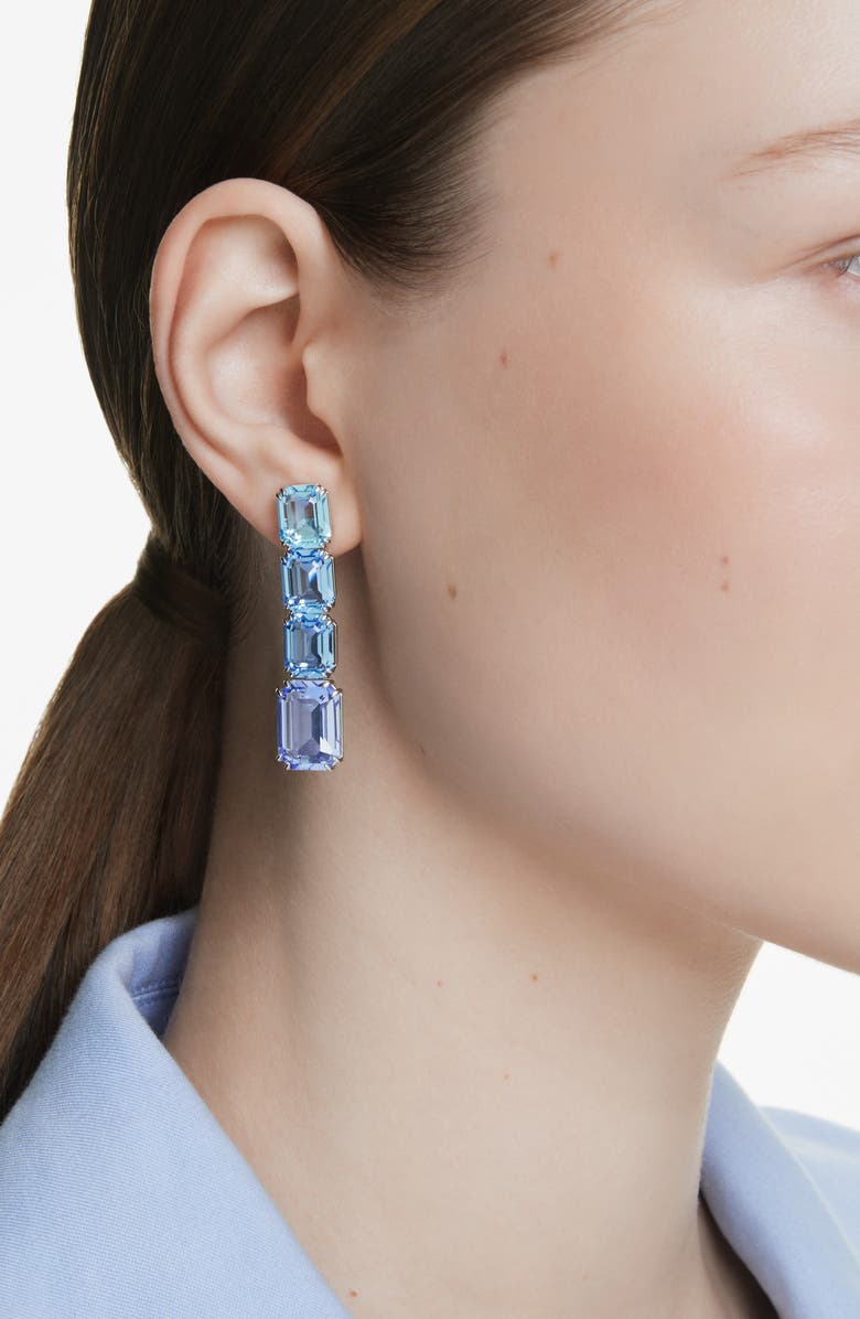 Swarovski Millenia Crystal Drop Earrings, Alternate, color, Blue