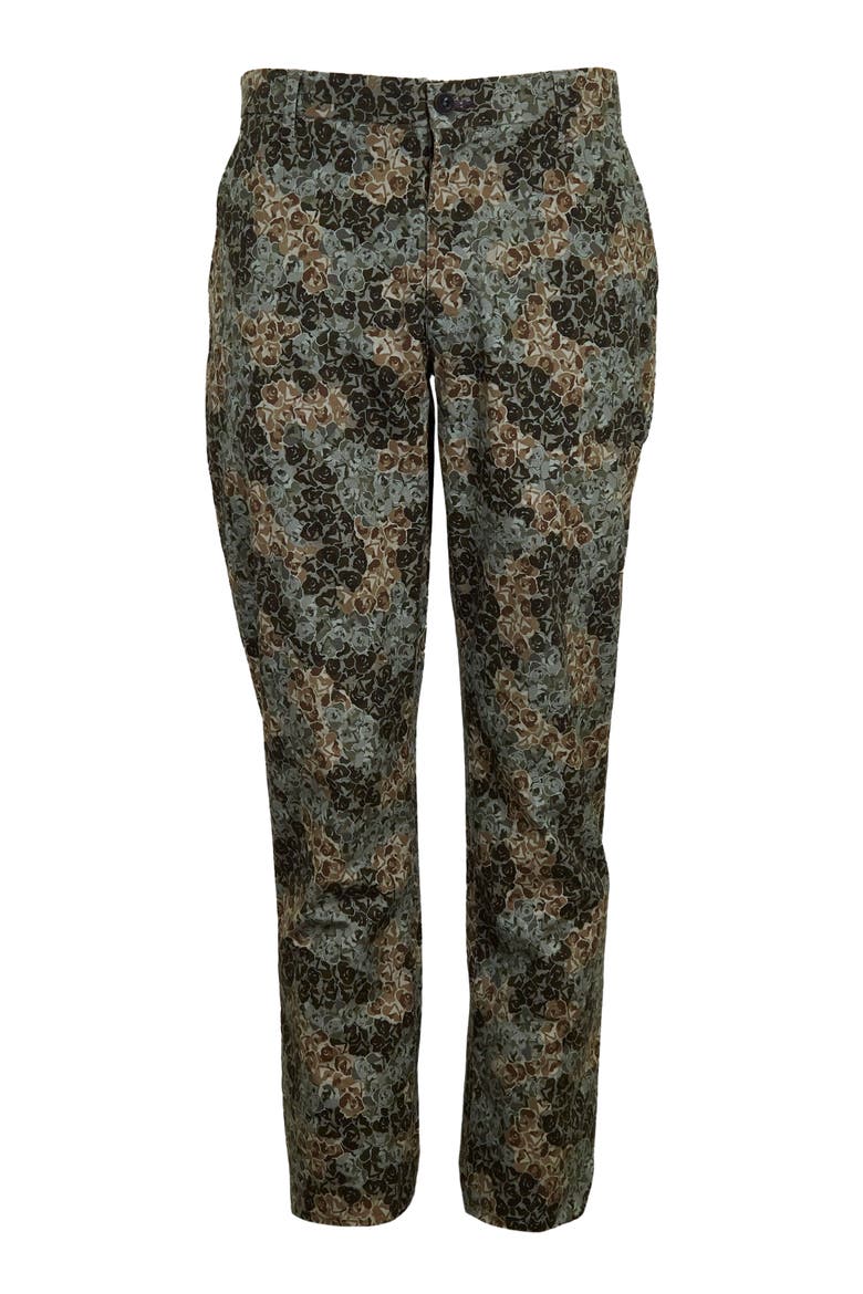 Caspian Stretch Cotton Chino Pant, Alternate, color, Rose Camo Olive
