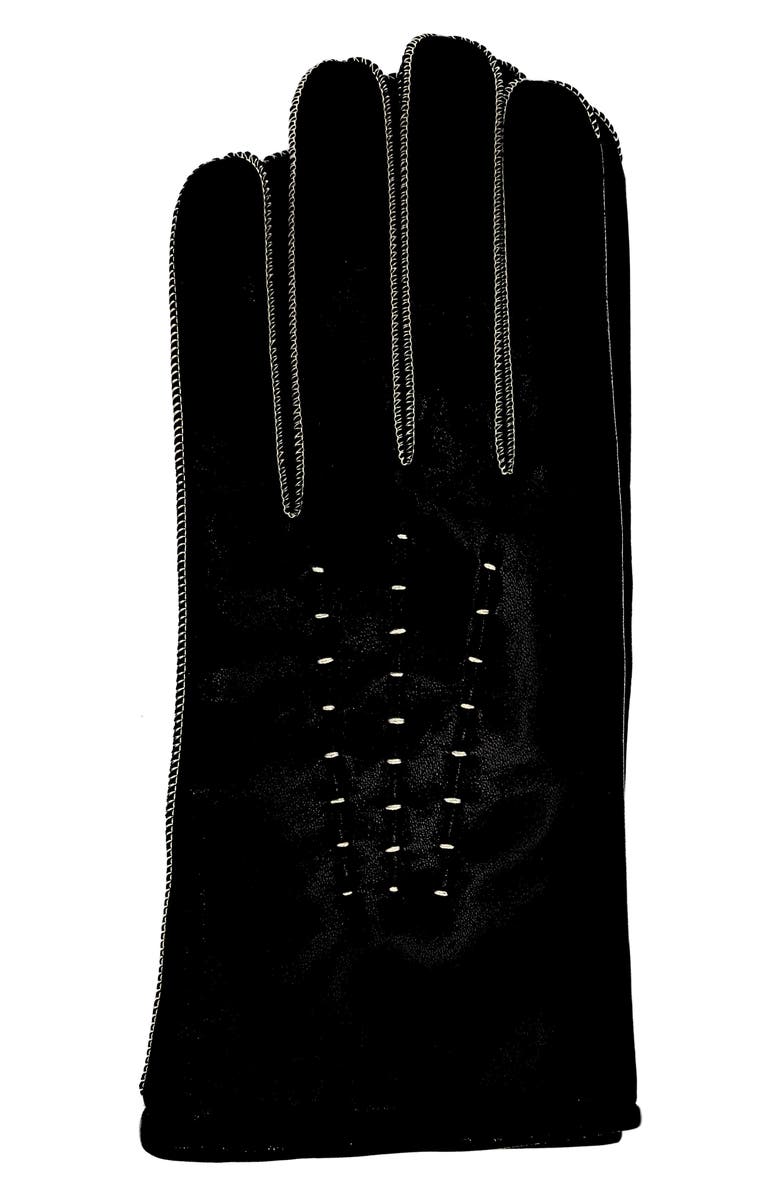 Paula Rowan Haylee Leather Gloves, Main, color, Black