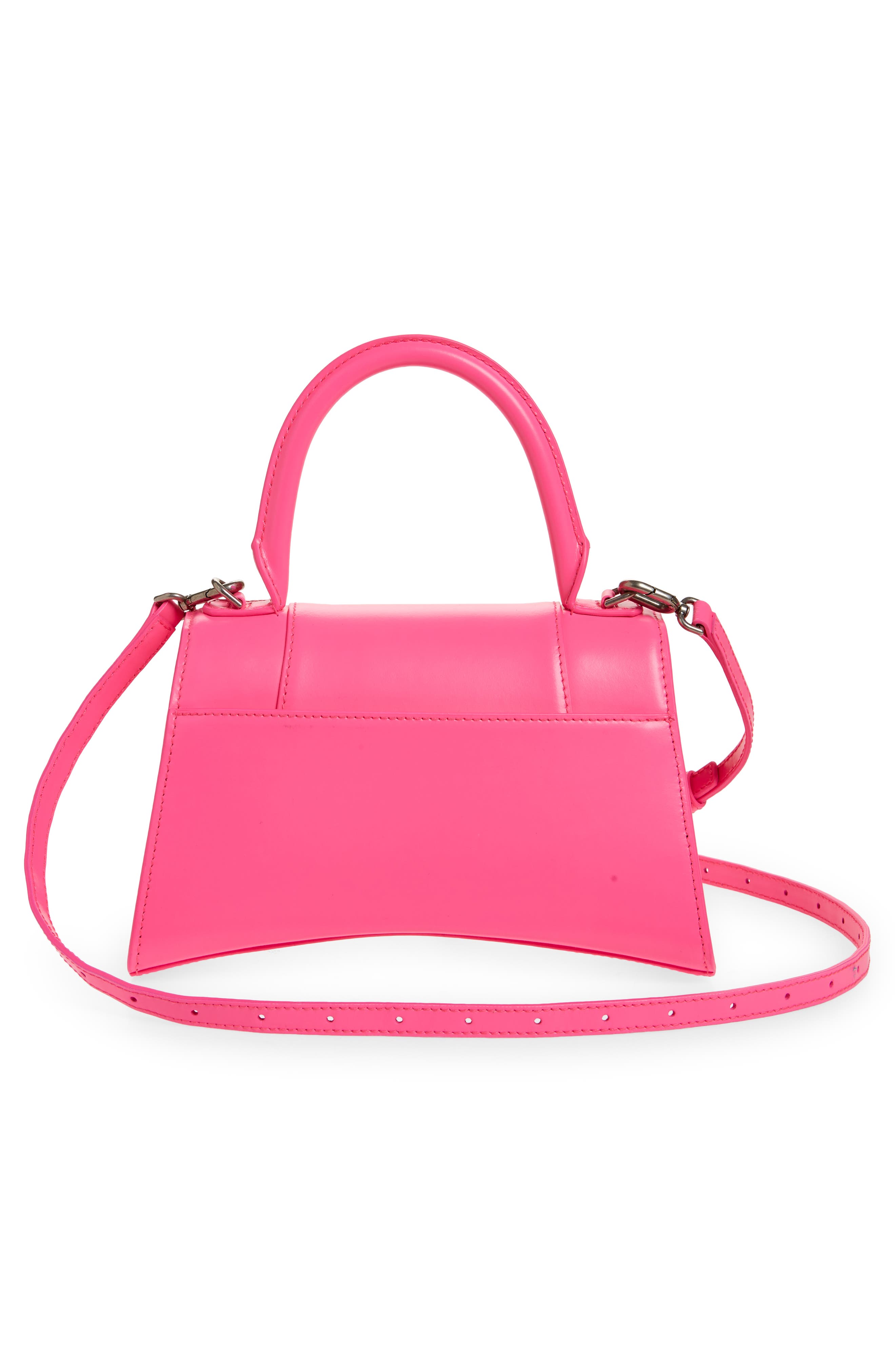 Balenciaga Small Hourglass Leather Top Handle Bag, Alternate, color, 