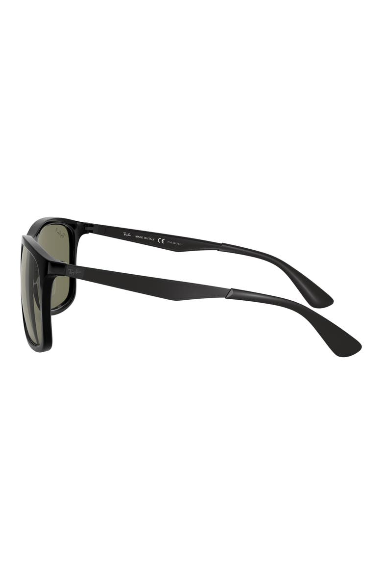58mm Polarized Sunglasses, Alternate, color, BLACK