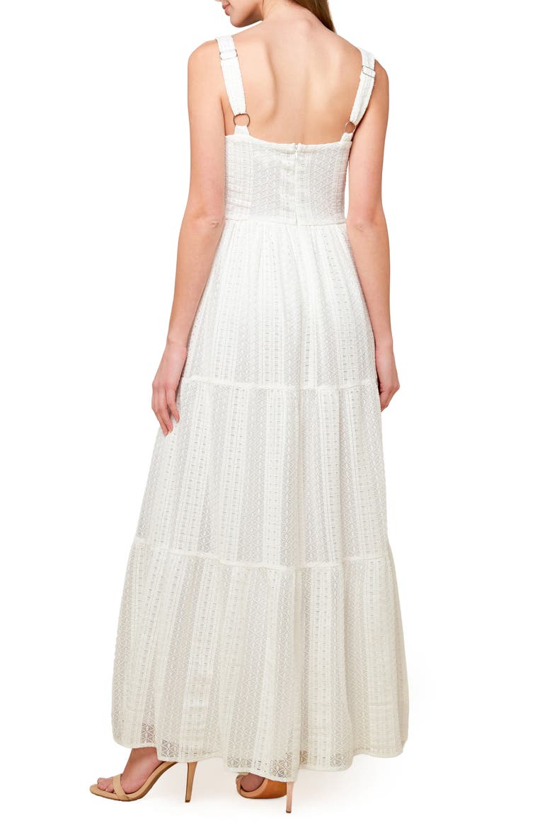 Lace Maxi Dress, Alternate, color, OFF WHITE