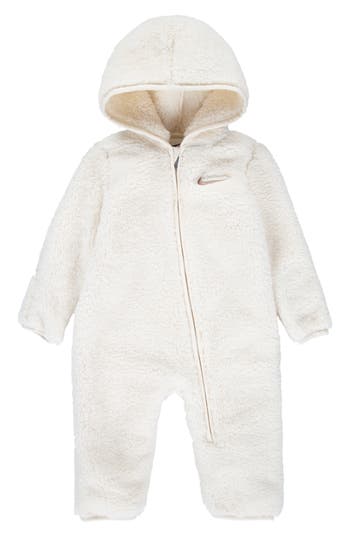 Nike High Pile Fleece Convertible Footie In White