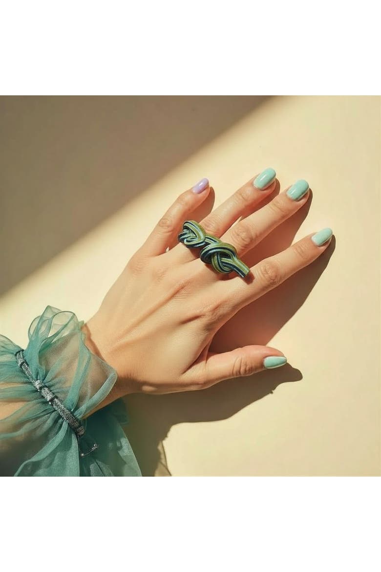 SuperBloom Ring, Alternate, color, Blue Green