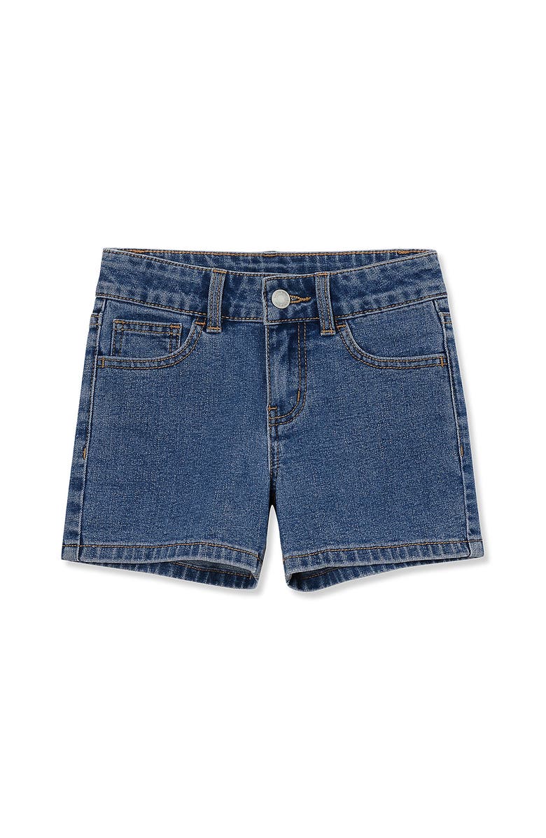 Lands' End Girls Comfort Waist Denim Jean Shorts, Main, color, 