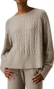Lilysilk Women's Baby Cashmere Cable-knit Sweater