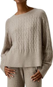 Lilysilk Women's Baby Cashmere Cable-knit Sweater