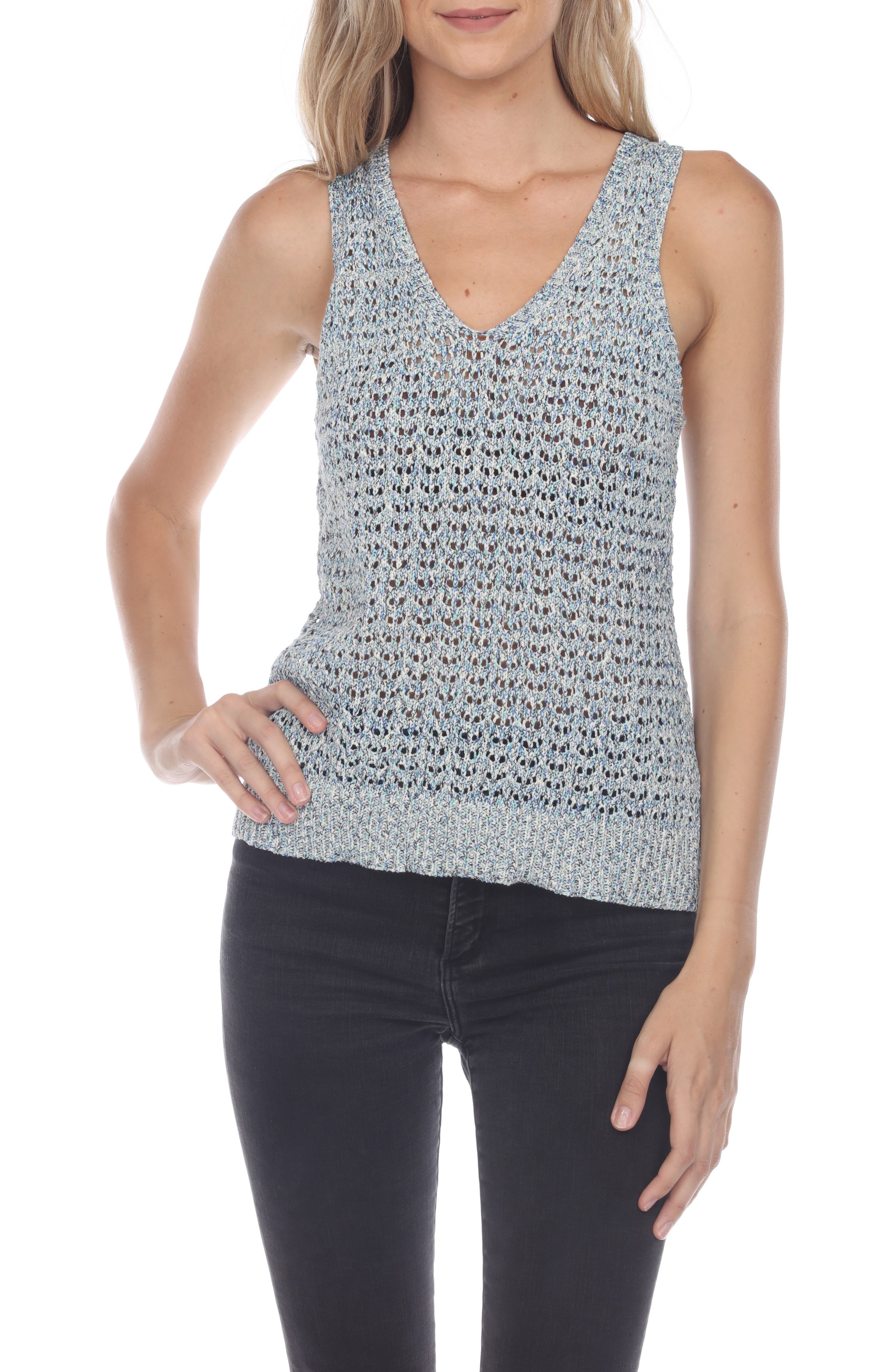 Open Knit Tank Top