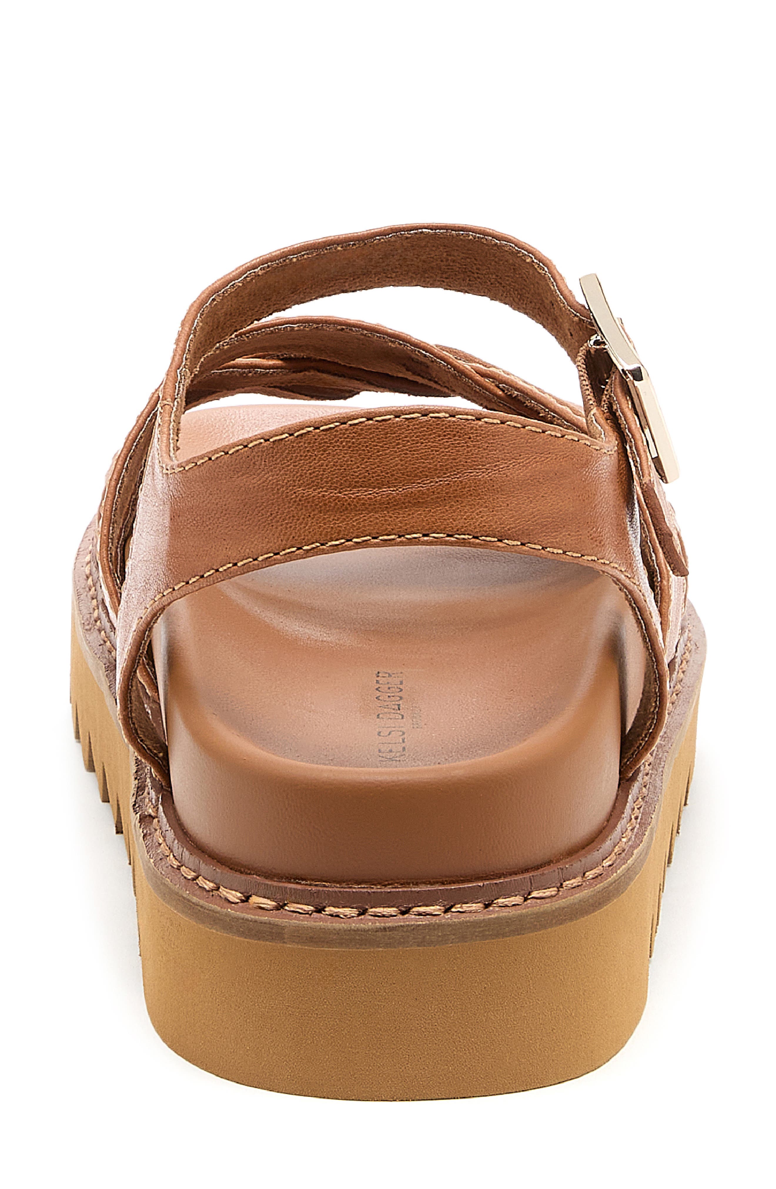 Kova Platform Sandal, Alternate, color, COOKIE DOUGH
