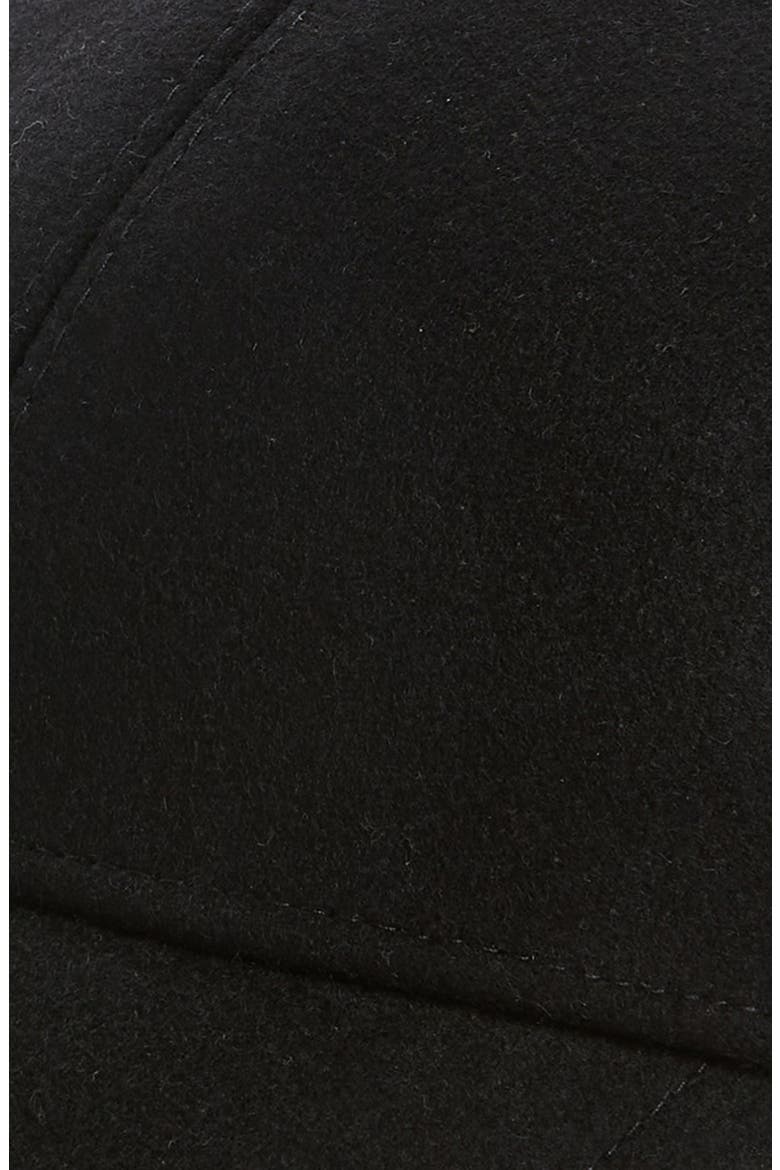 Wool Blend Baseball Cap, Alternate, color, BLACK