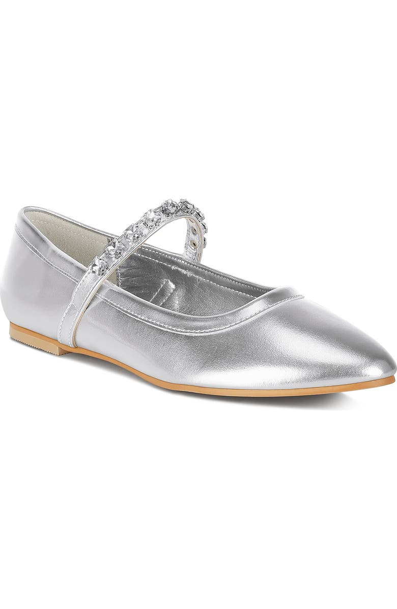 Rag & Co Gloxinia Water Repellent Pointed Toe Flat, Main, color,