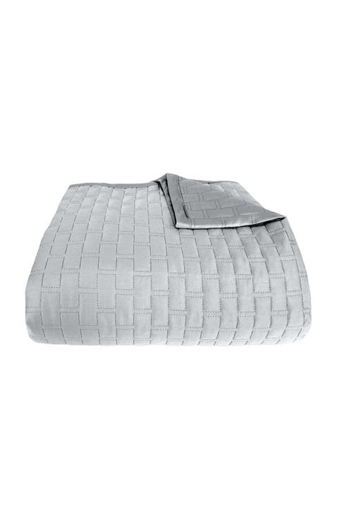 Luxury 100% Viscose Cooling Quilted Brick Coverlet