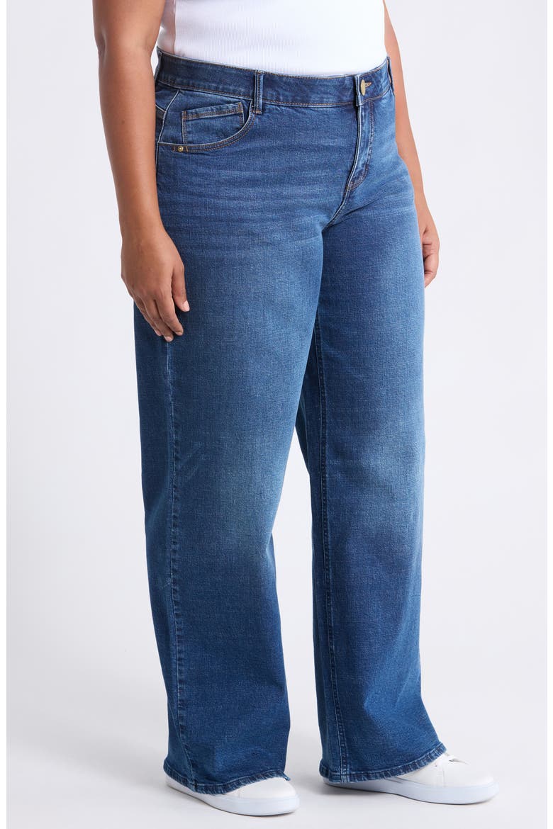Sam Mid Waist Wide Leg Jeans, Alternate, color, BLUE