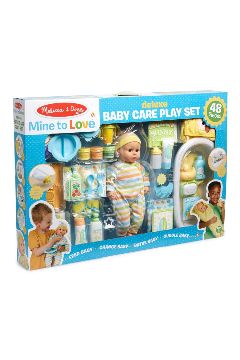 Mine to Love Deluxe Baby Care Playset, Main, color, MULTI