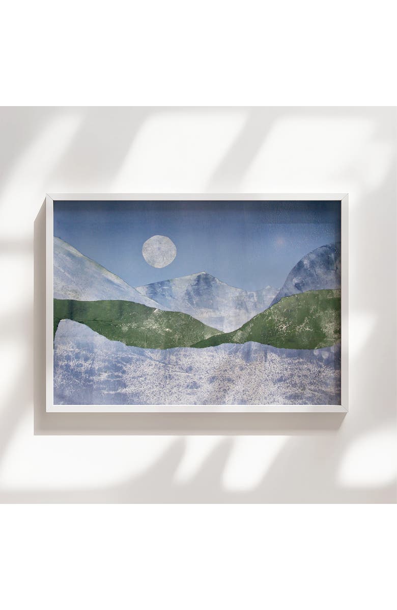 Artxtiles Cold Spring Evening Small Framed Print, Alternate, color, Blue
