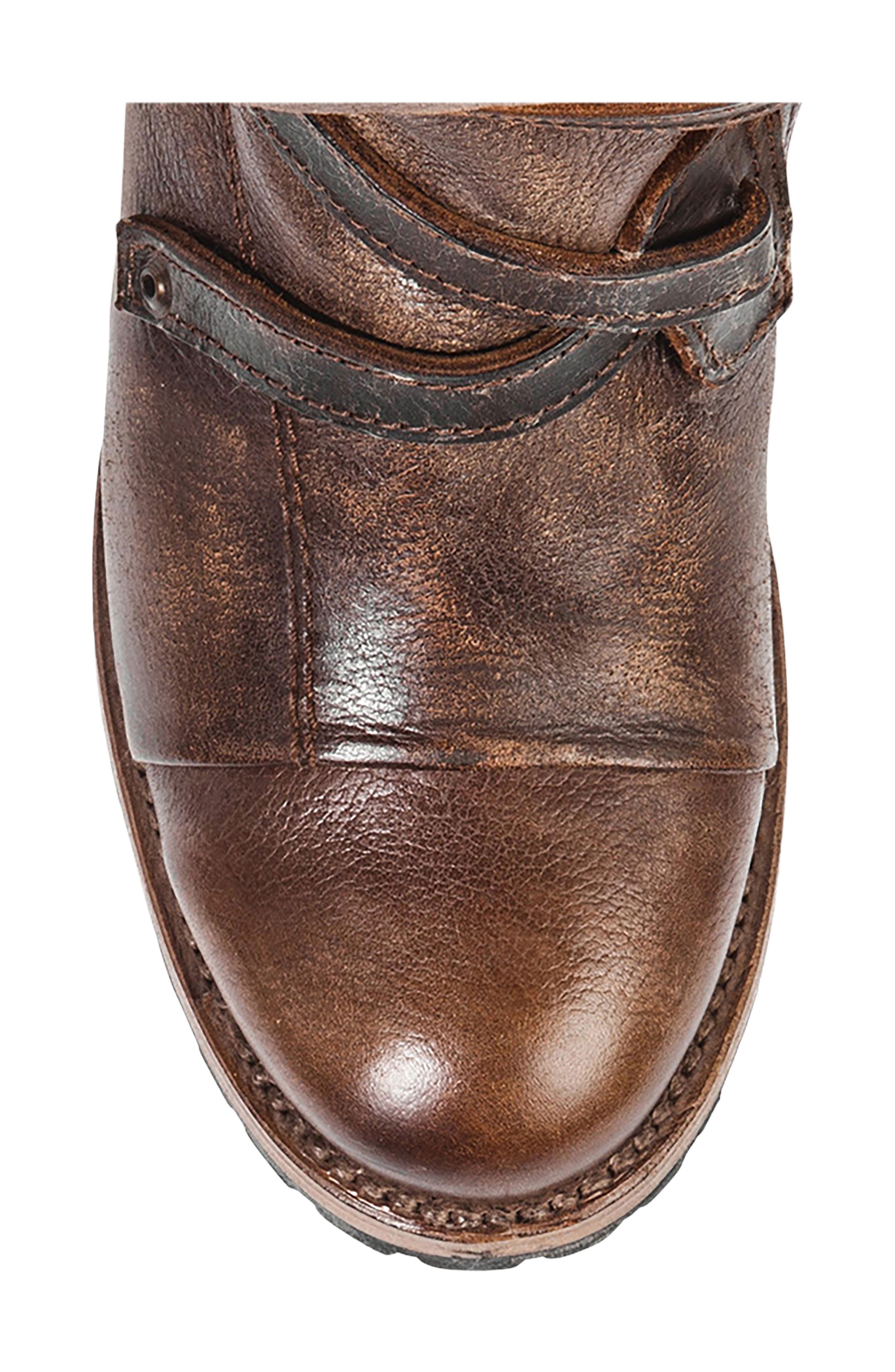 Cora Buckle Boot, Alternate, color, BROWN