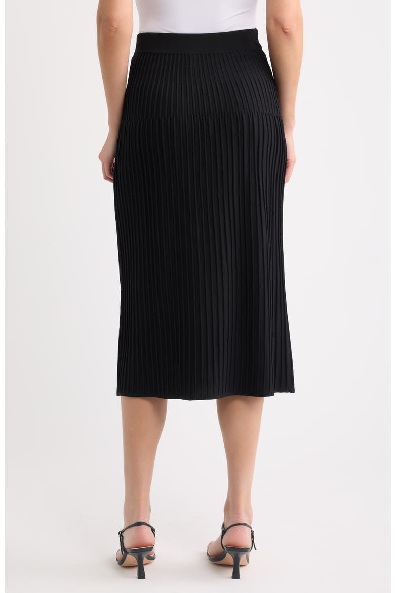 Pleated Sweater Skirt, Alternate, color, ANNE BLACK