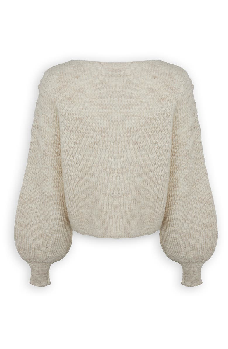 SAACHI Rose Triple Tie Cardigan, Alternate, color,