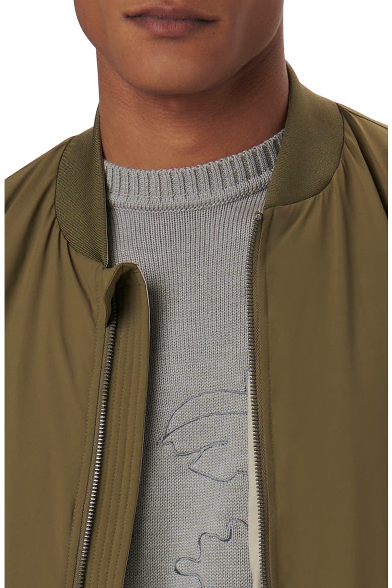 Water Resistant Reversible Bomber Jacket, Alternate, color, KHAKI