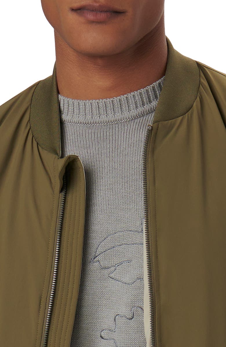 Bugatchi Water Resistant Reversible Bomber Jacket, Alternate, color,