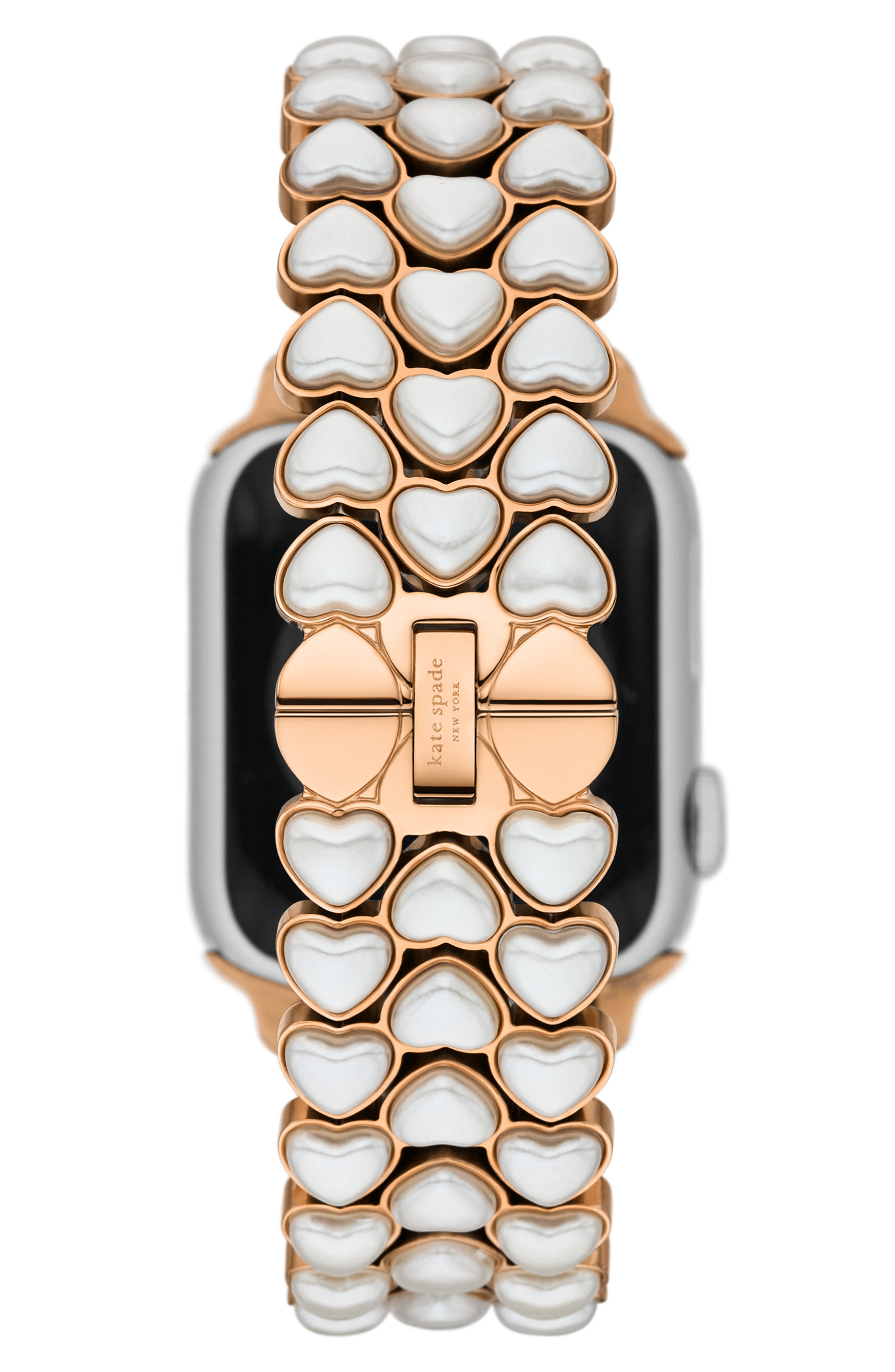Kate Spade New York heart shape imitation pearl 20mm Apple Watch