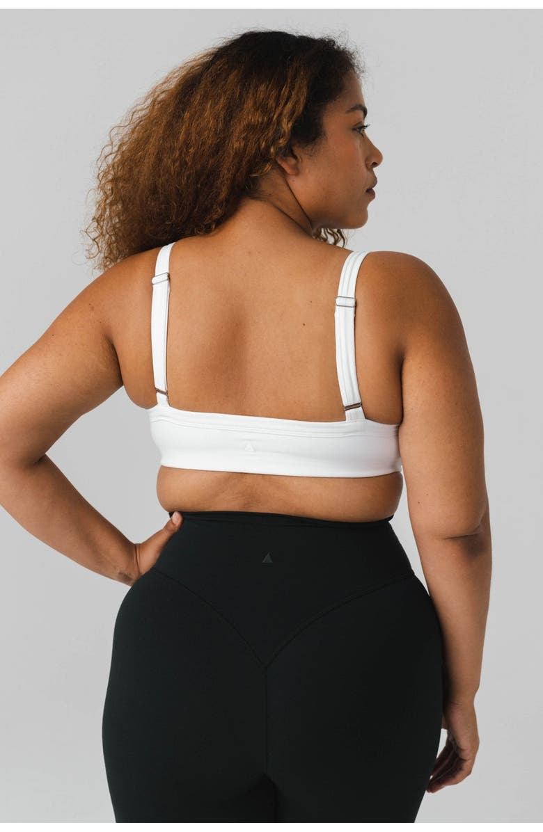 Vitality Cloud II Square Bra, Alternate, color, Snow