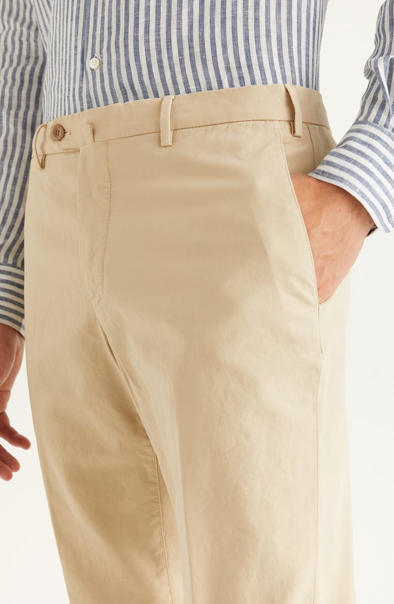 Loro Piana Pantaflat Stretch Cotton Pants, Alternate, color, D490 Tidal Foam