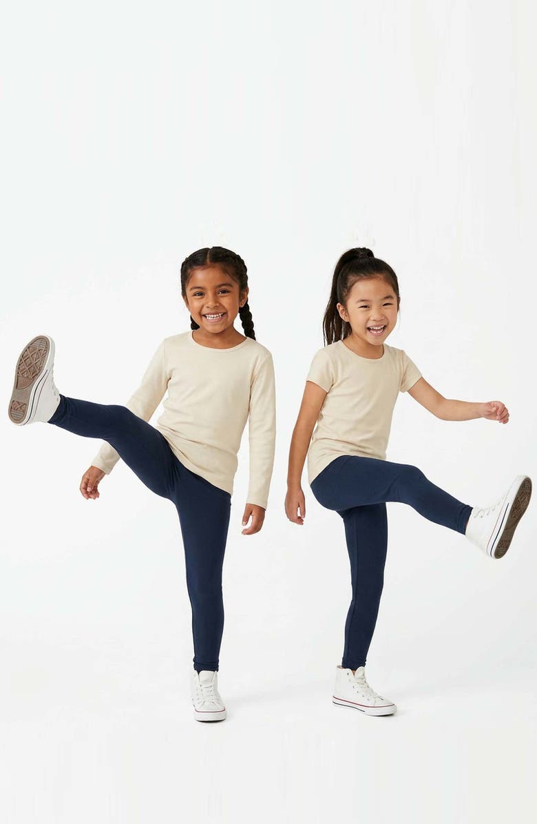 Mightly Organic Cotton Leggings 3-pk, Alternate, color, Navy