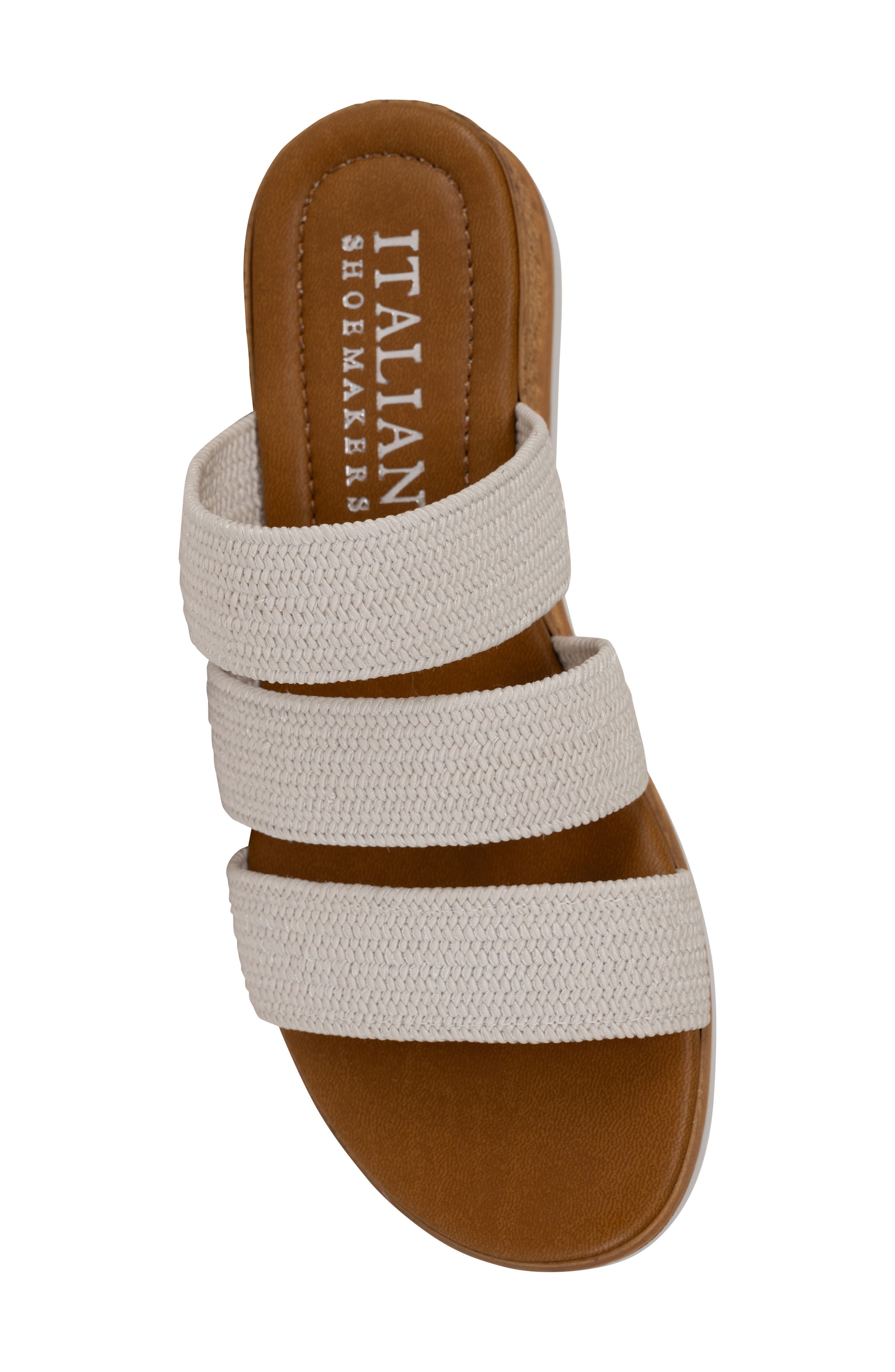 ITALIAN SHOEMAKERS Hylee Triple Band Sandal, Alternate, color, White