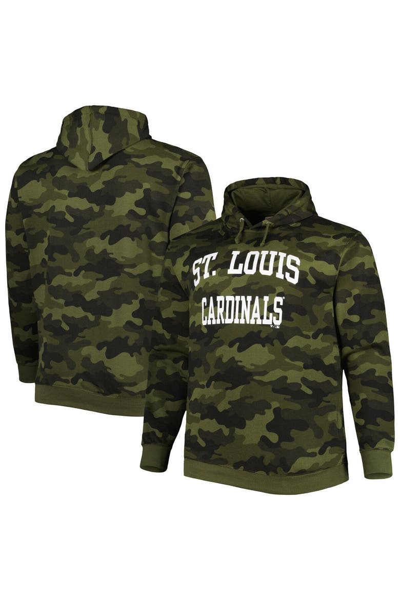 Men's Camo St. Louis Cardinals Allover Print Pullover Hoodie, Main, color, Camo