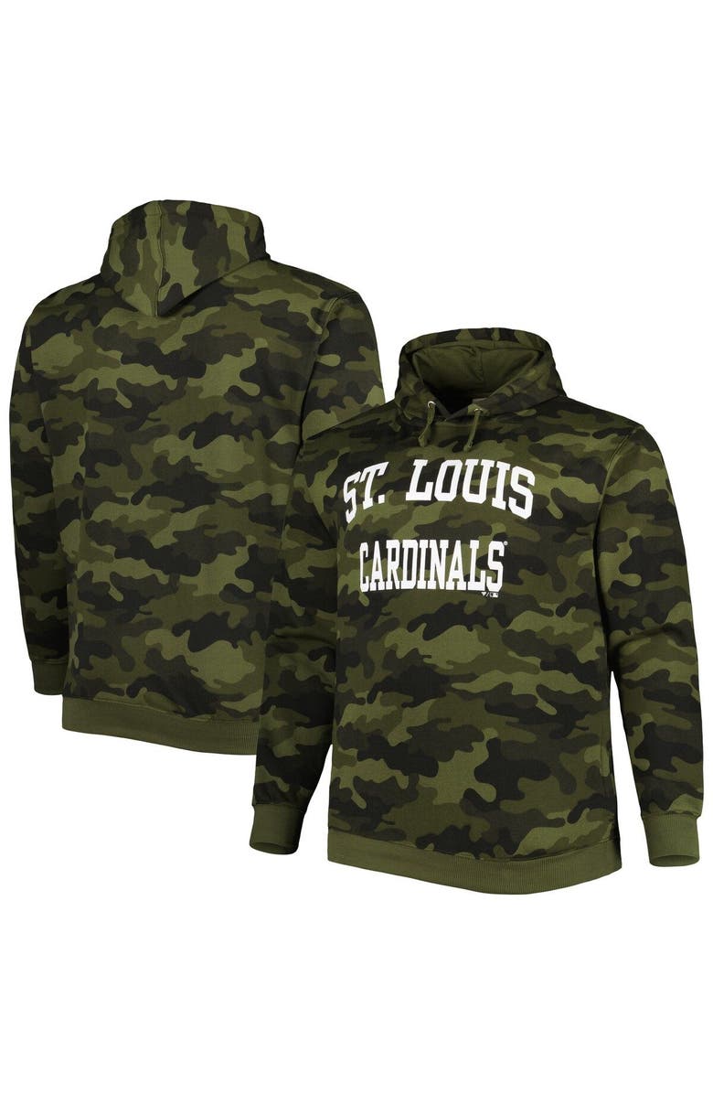PROFILE Men's Camo St. Louis Cardinals Allover Print Pullover Hoodie, Main, color, Camo
