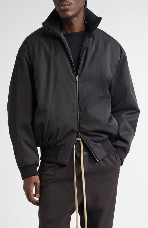 Fear of God High Neck Bomber Jacket in Black  product