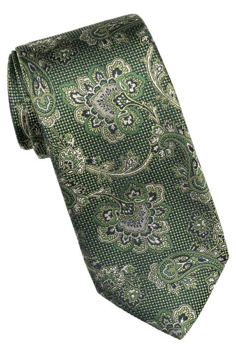 Montello - Extra Long Silk Jacquard Tie for Men