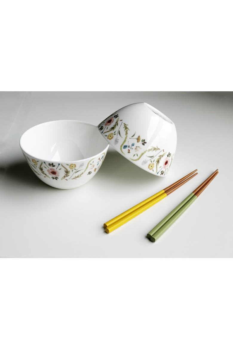 Scandinavian Floral Cereal & Soup Bowl, Alternate, color, Multi