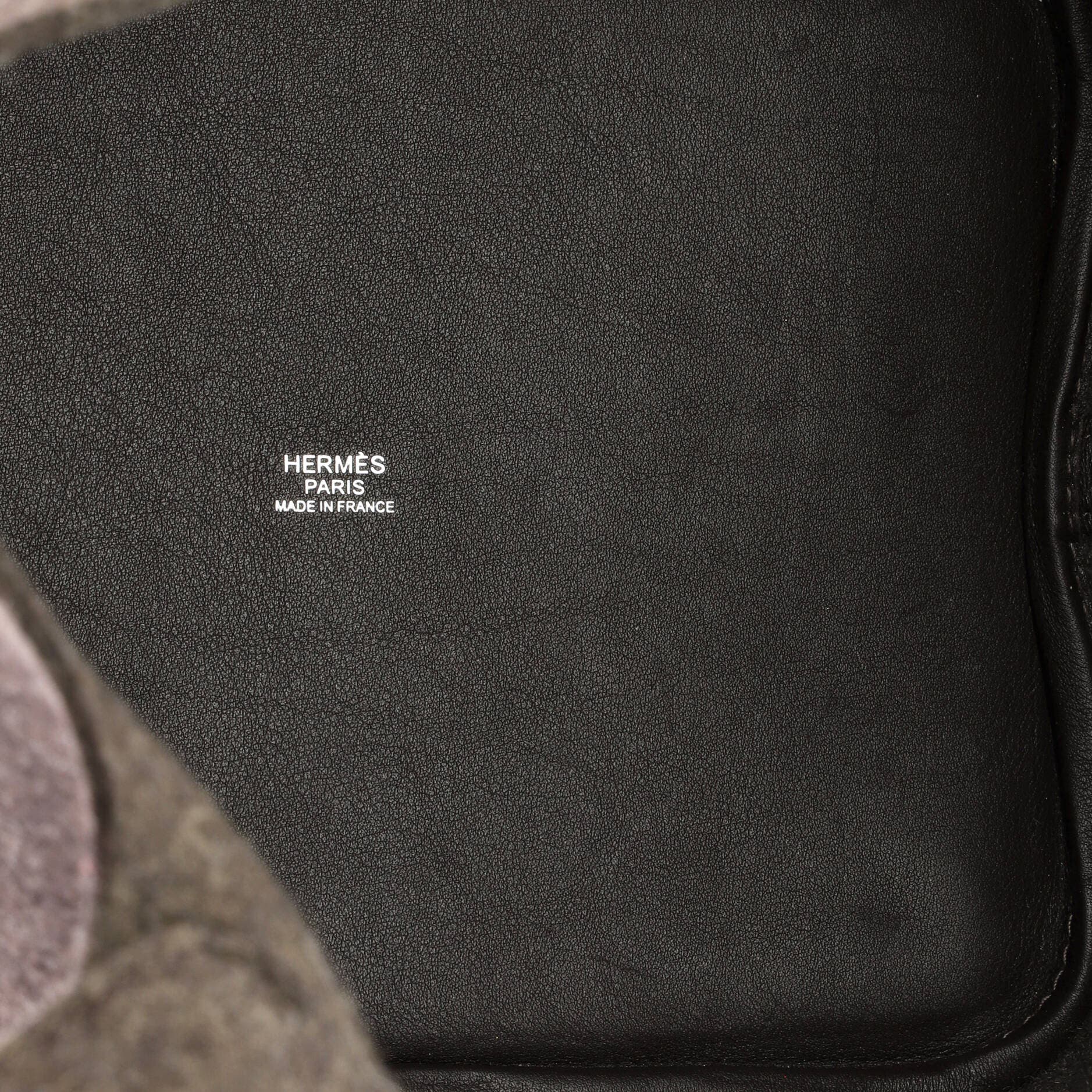 Pre-Owned Hermes Picotin Lock Bag Felt with Leather MM, Alternate, color, Ebene