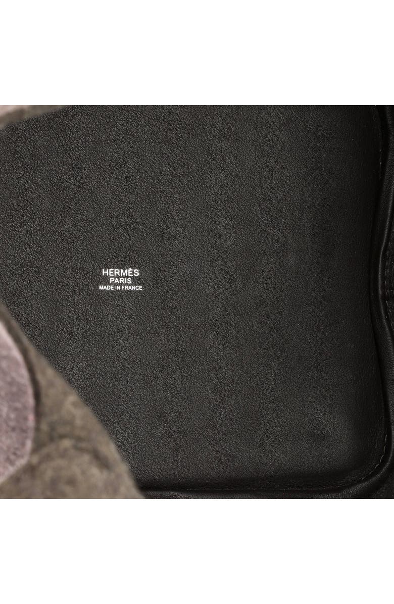 Pre-Owned Hermes Picotin Lock Bag Felt with Leather MM, Alternate, color, Ebene