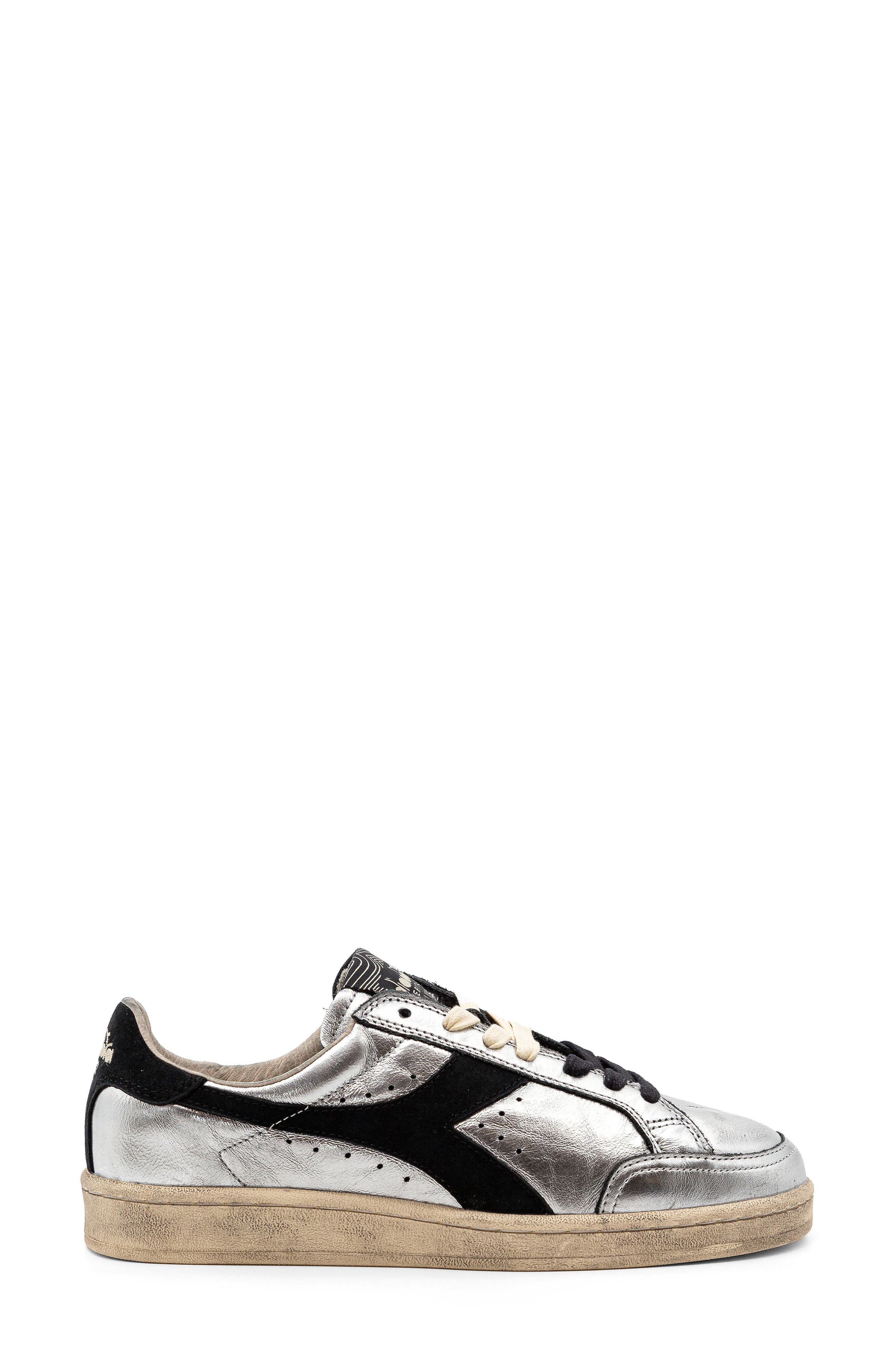 Diadora Prestige Metallic Sneaker, Alternate, color, Silver