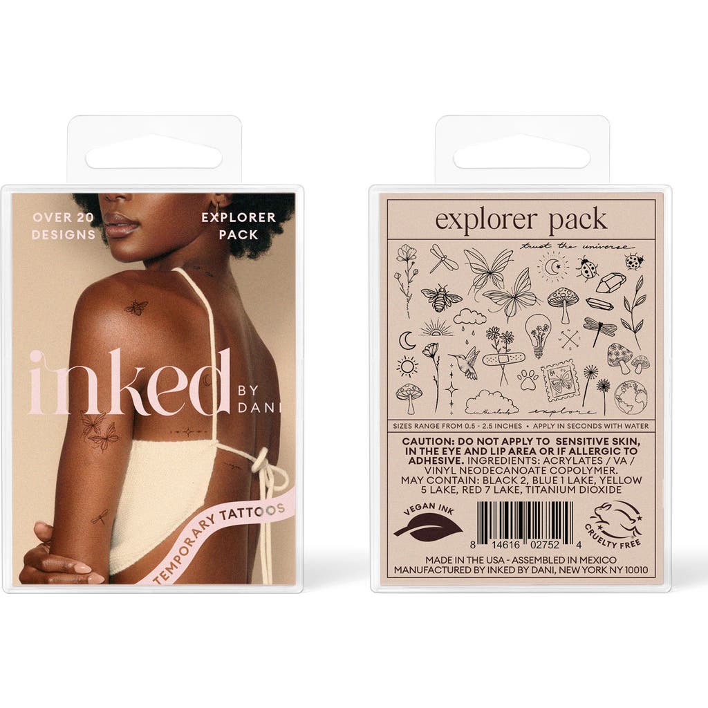 INKED by Dani Explorer Temporary Tattoos Pack in Black  product