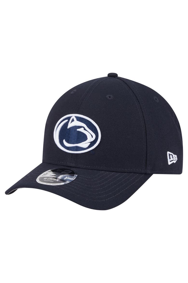 Men's New Era Navy Penn State Nittany Lions Team Collective 9FORTY M-Crown Adjustable Hat, Main, color, Navy
